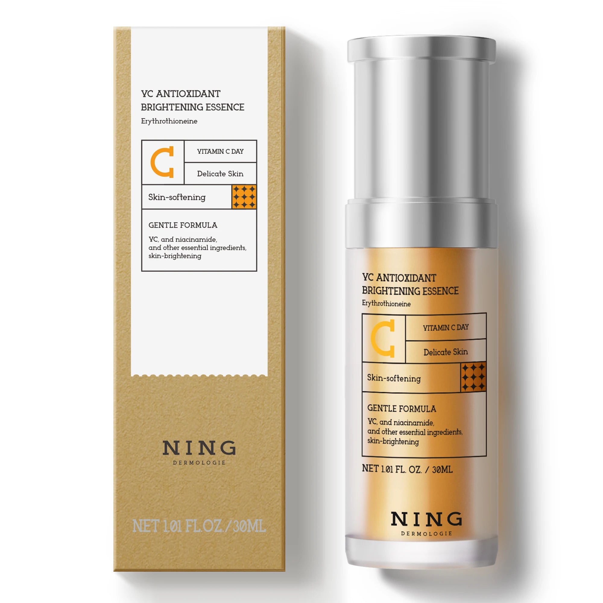 NING DERMOLOGIE 8-Step Essence Skincare Set with Serum and Cream