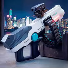 Dual Mode Electric Manual Soft Bullet Dart Blaster Toy Gun with Scope