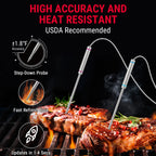 Digital Wireless Barbecue Meat Thermometer with 4 Probes TP829C