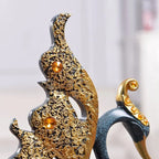 Swan Lovers Ceramic Figurines and Tabletop Wedding Ornament