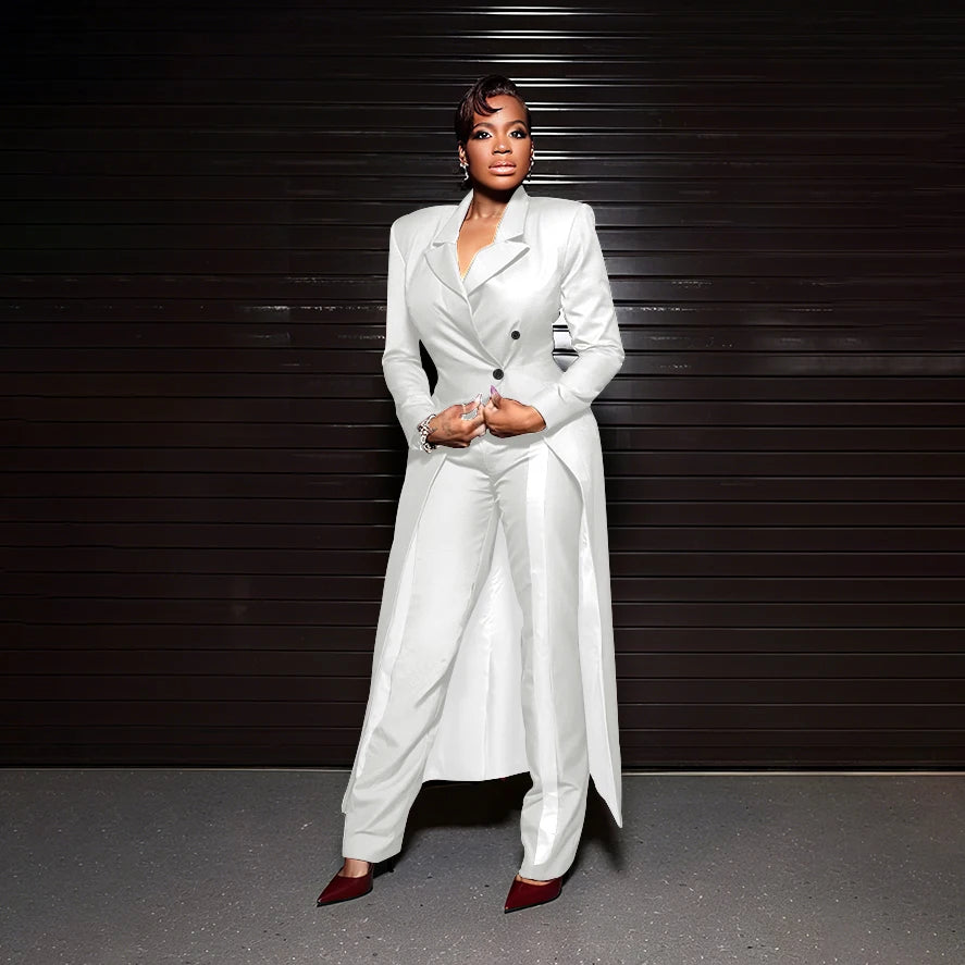 Men's Tailored Two-Piece Blazer and Pants Suit