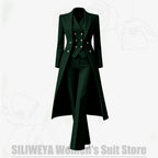 Women's Tailored Two-Piece Blazer and Pants Suit
