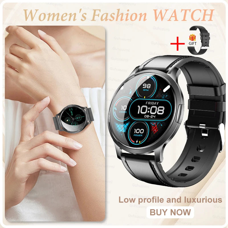 Women's Smart Watch with 1.32" AMOLED Touchscreen and Bluetooth Call