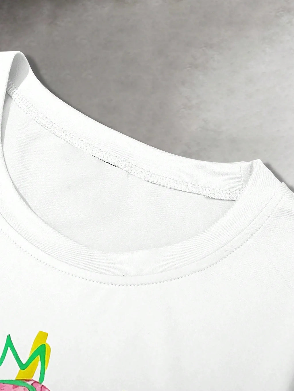 Men's 3D Print Round Neck T-Shirt and Drawstring Shorts Set
