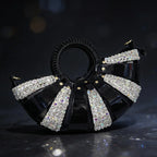 Women's Diamond Studded Hollow Out Shell Evening Clutch Bag ZZ00449