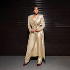 Men's Tailored Two-Piece Blazer and Pants Suit