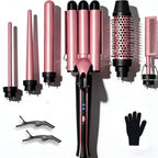 Multifunctional Hair Curler and Straightener Waver Styling Tool Set
