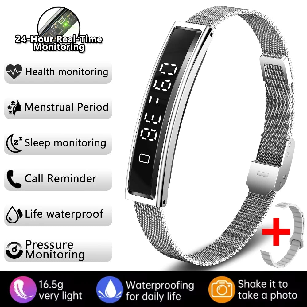 Waterproof Fitness Tracker Smart Band and Health Monitor Smartwatch