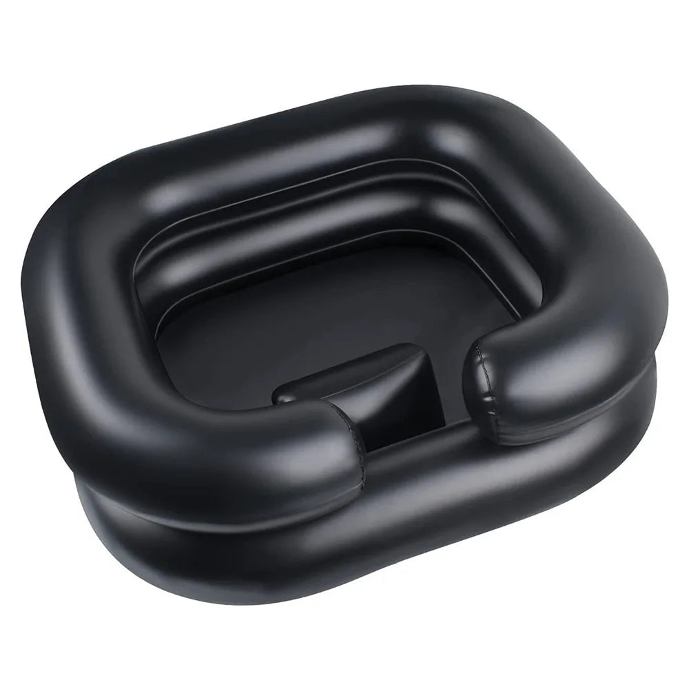 Inflatable Hair Wash Basin with Pillow for Bedridden Home Care