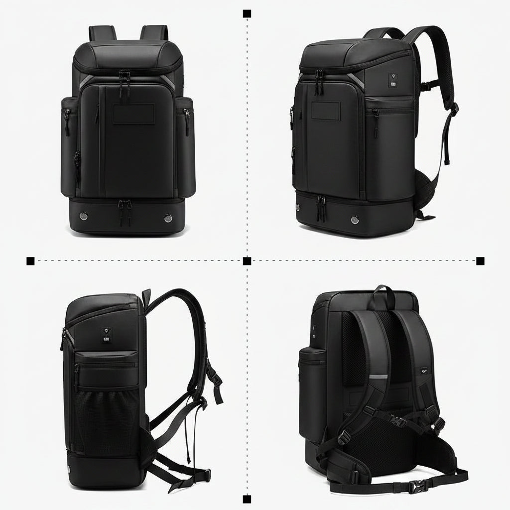 Men's Fashion Oxford Large Capacity 17 Inch Laptop Travel Backpack