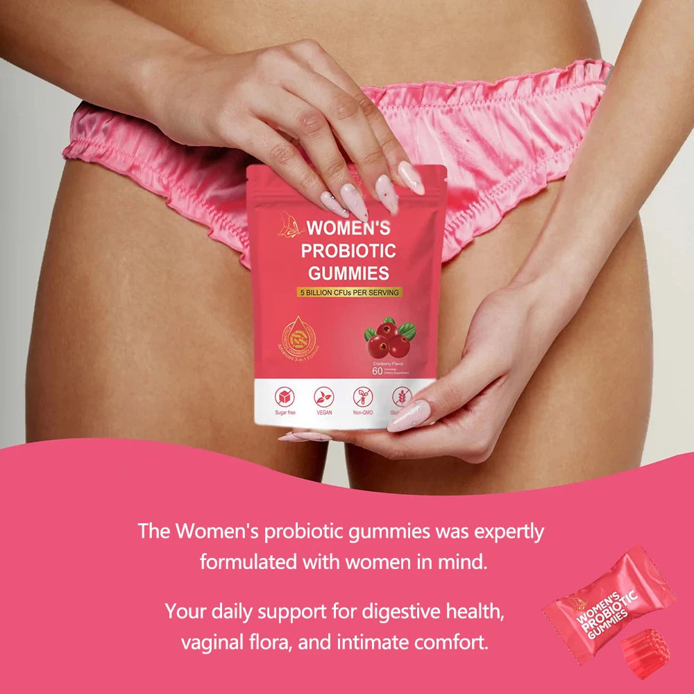 Women Feminine Balance Probiotic Gummies Gut Support
