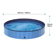 Portable Dog Swimming Pool or Pool Cover Scratch-Resistant PU Grooming Tub