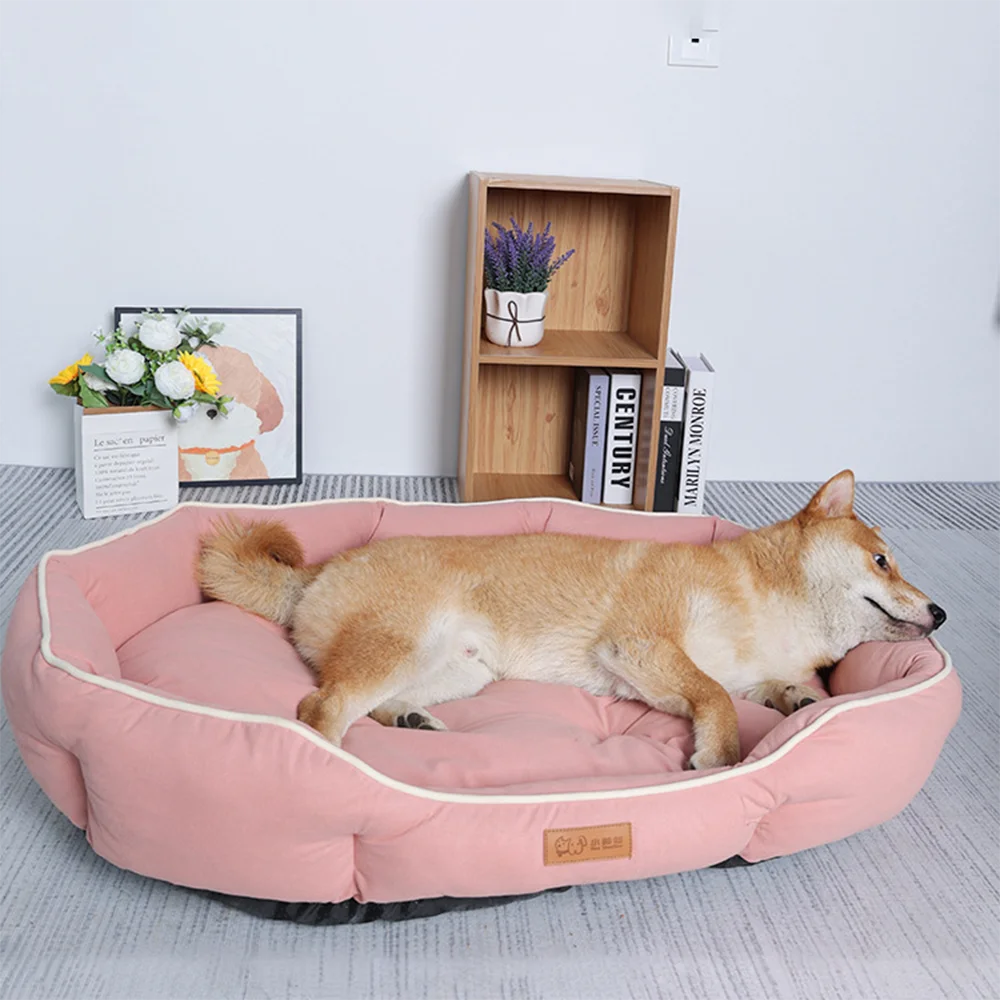 Corduroy Dog Sofa Bed Large Winter Warm Cushion for Cats and Dogs
