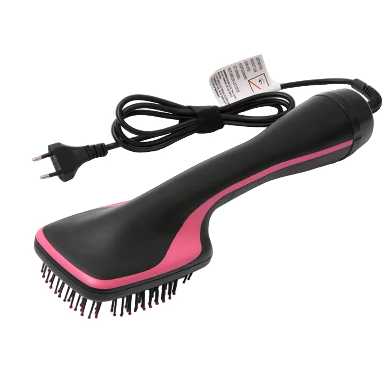 One-Step Hair Dryer and Volumizer Brush Negative Ion Straightener Black