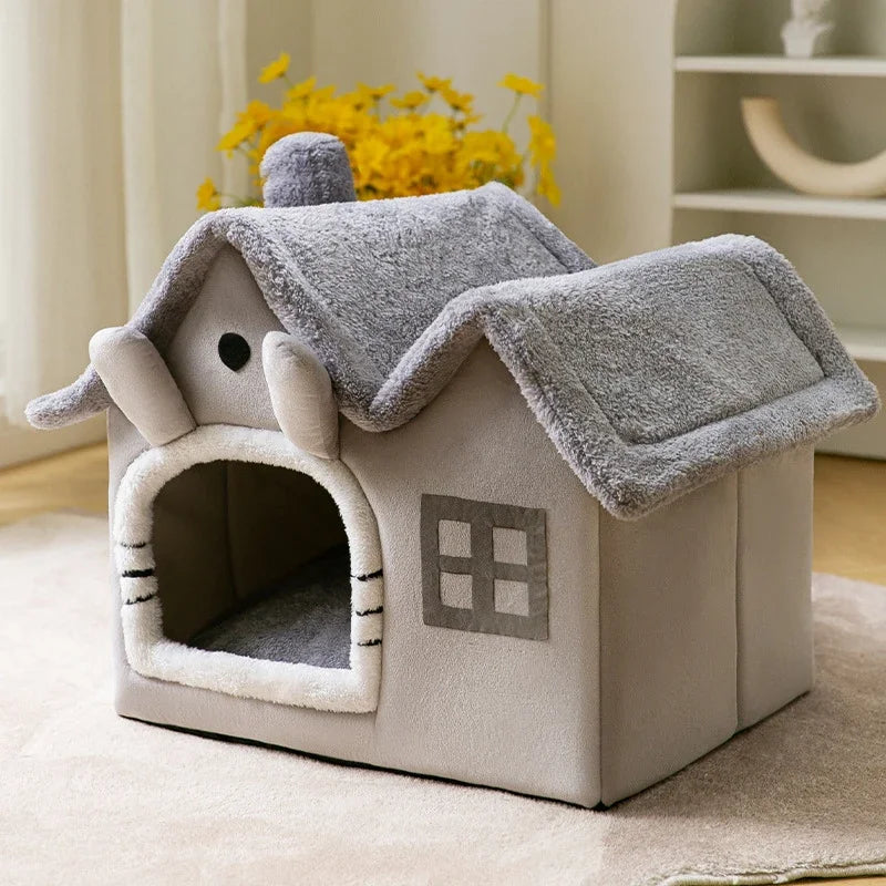 Foldable Dog House Kennel Bed Mat for Small and Medium Dogs and Cats