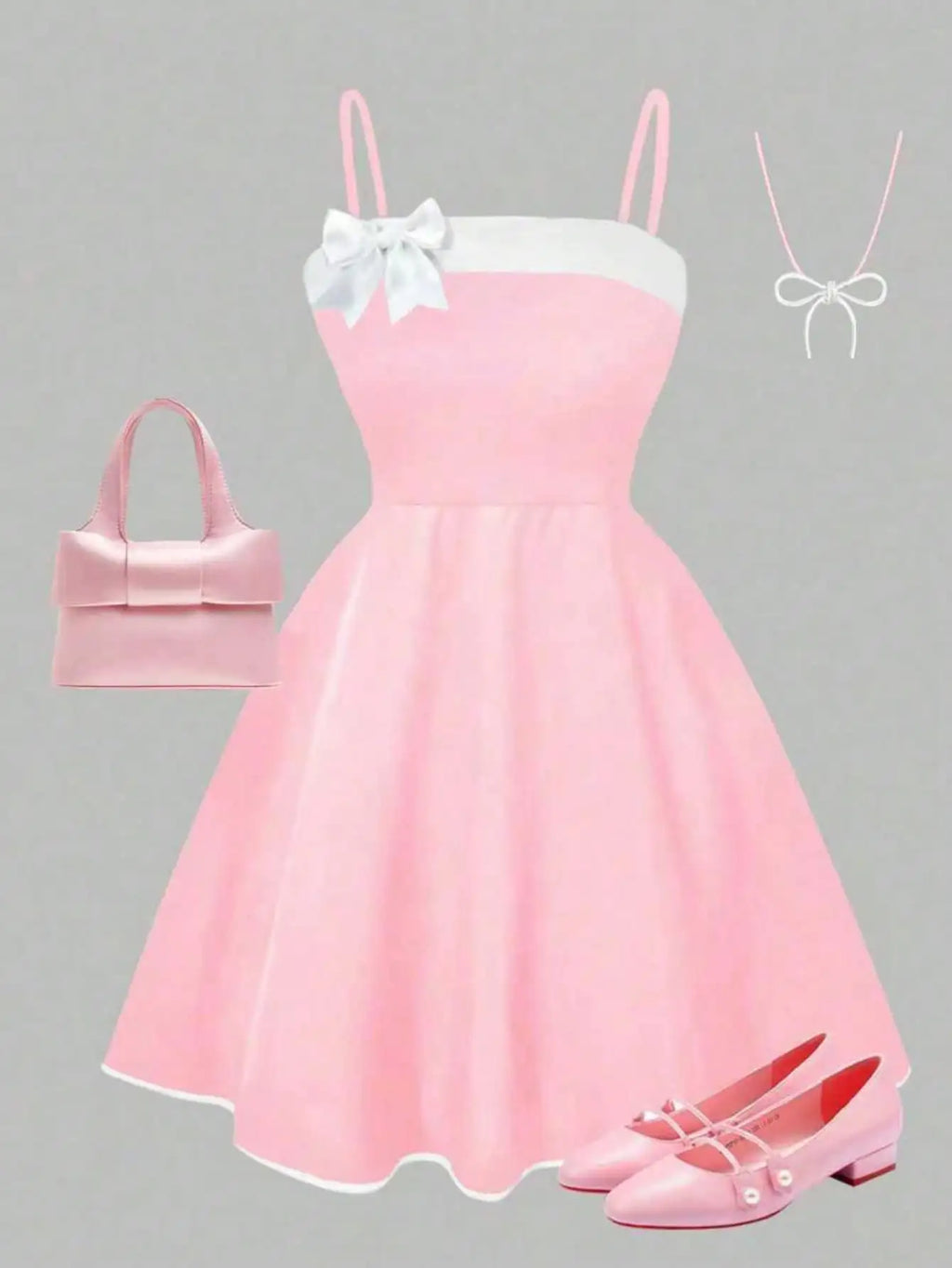 Girls' Bow Summer Dress B1180