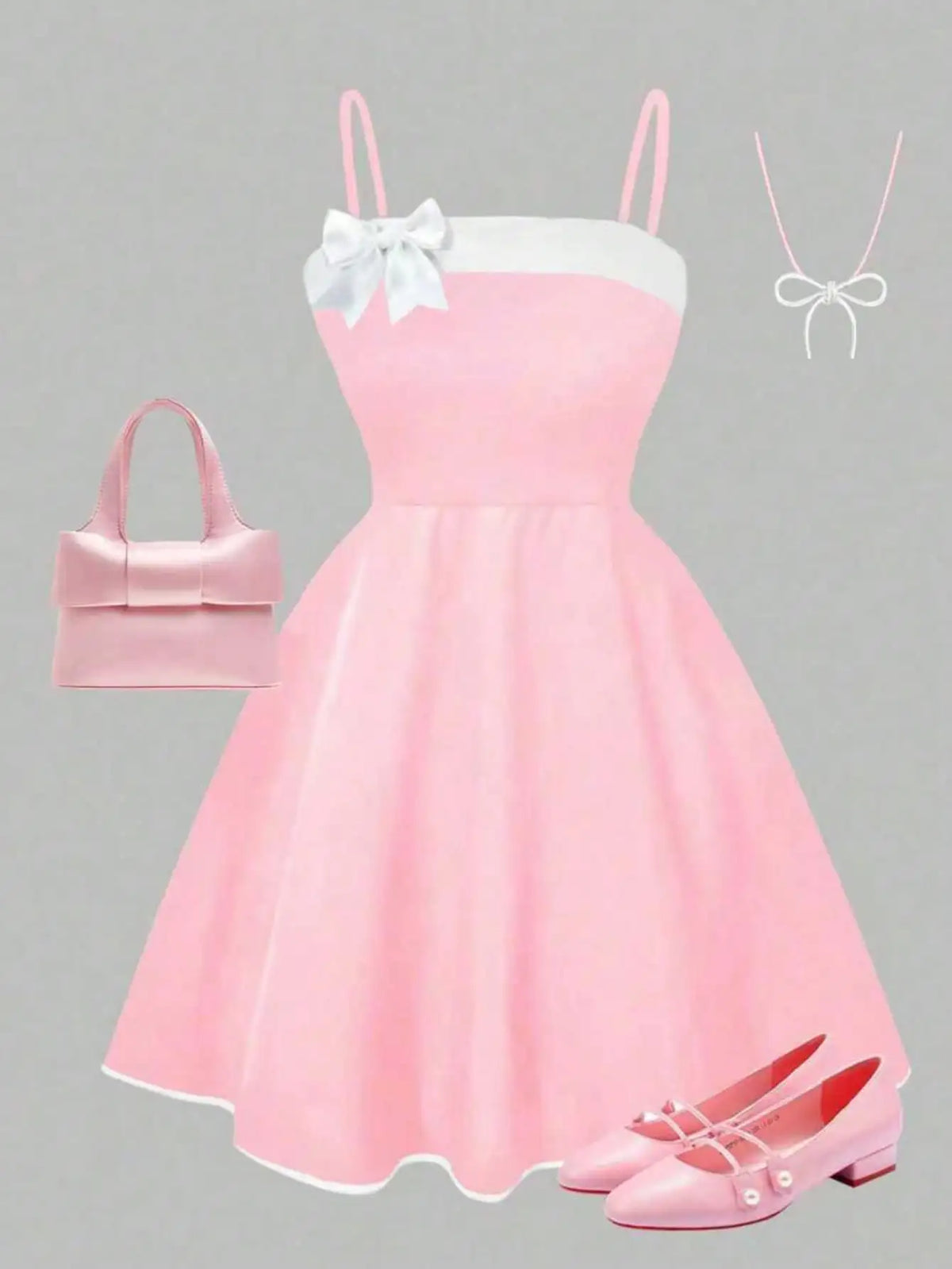 Girls' Bow Summer Dress B1180