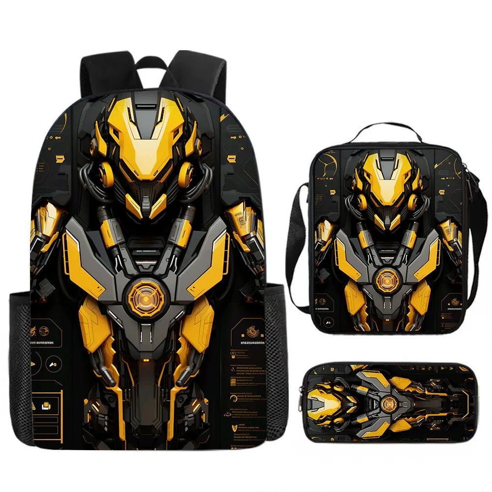 Kids' Fashion Oxford 3D Print School Backpack Set