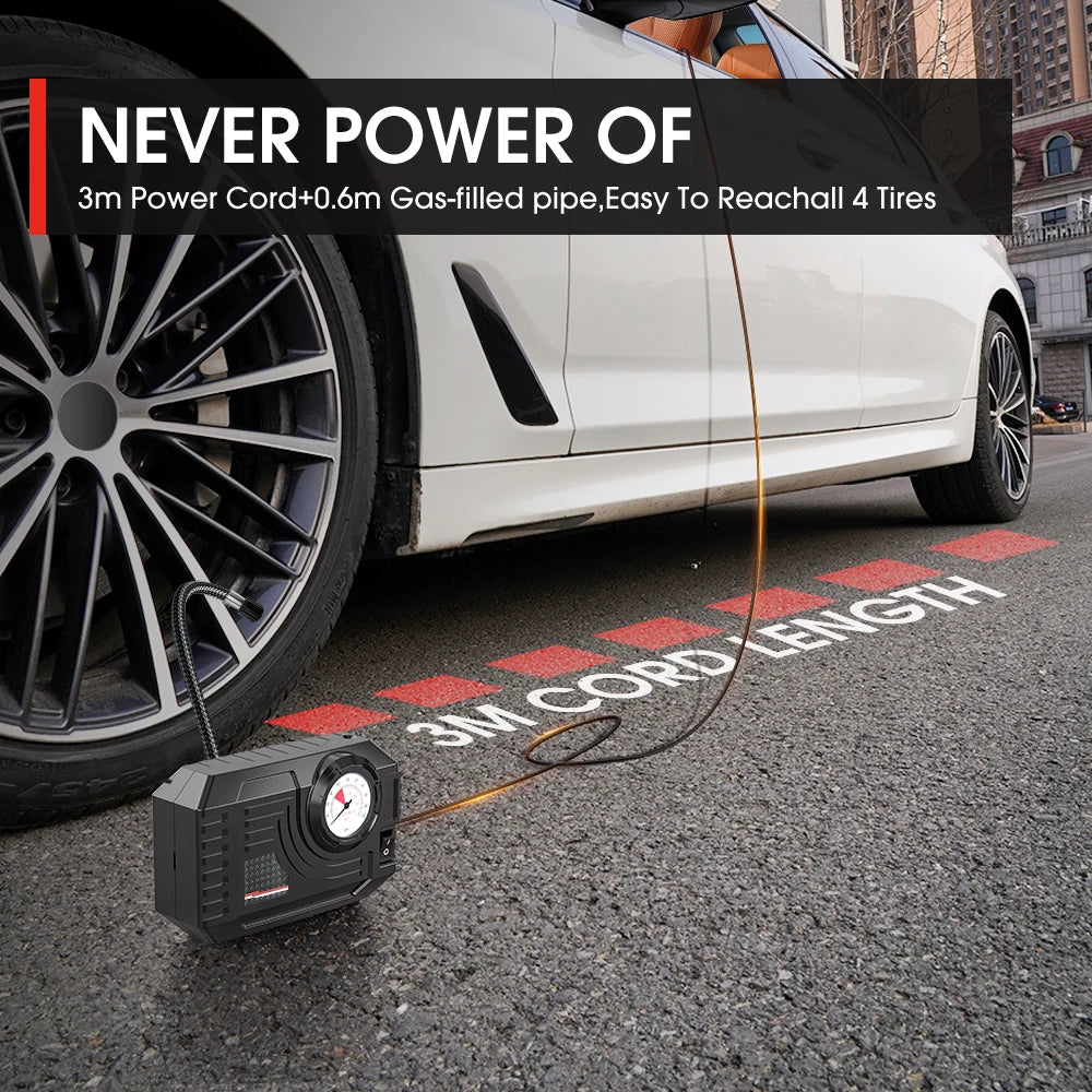 Portable Electric Mini Air Compressor Tire Inflator