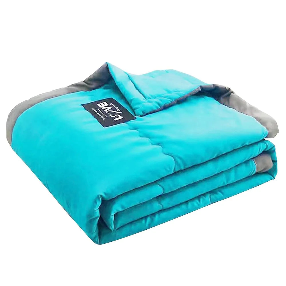 Double Sided Cooling Blanket and Breathable Cotton Quilt
