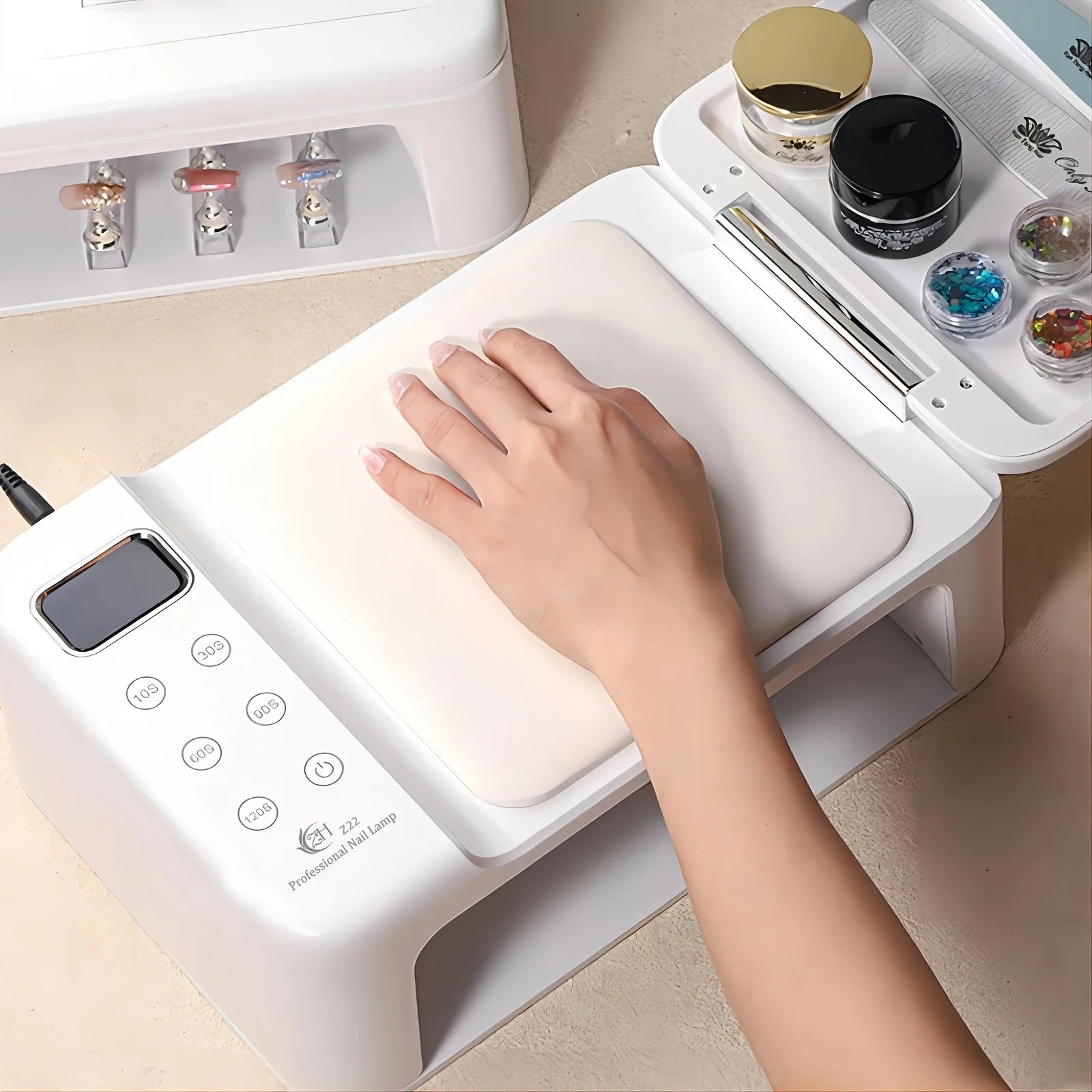 Professional UV LED Nail Lamp with 63 Beads and Smart Auto Sensor