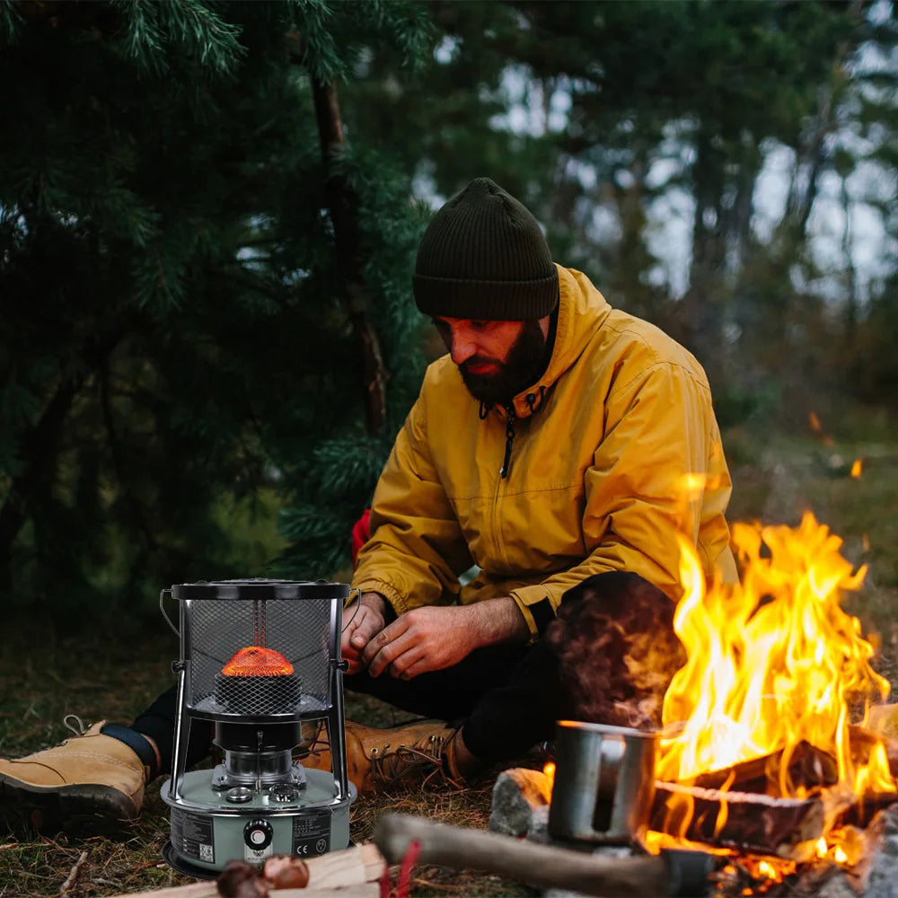 Liftable Kerosene Stove Heater and Outdoor Windproof Camping Cooking Stove