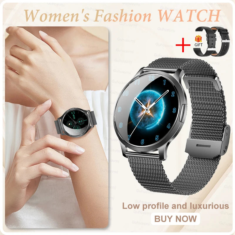 Women's Smart Watch with 1.32" AMOLED Touchscreen and Bluetooth Call