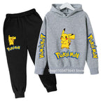Kids' Cartoon Hoodie Sweatshirt Pants Two-Piece Set