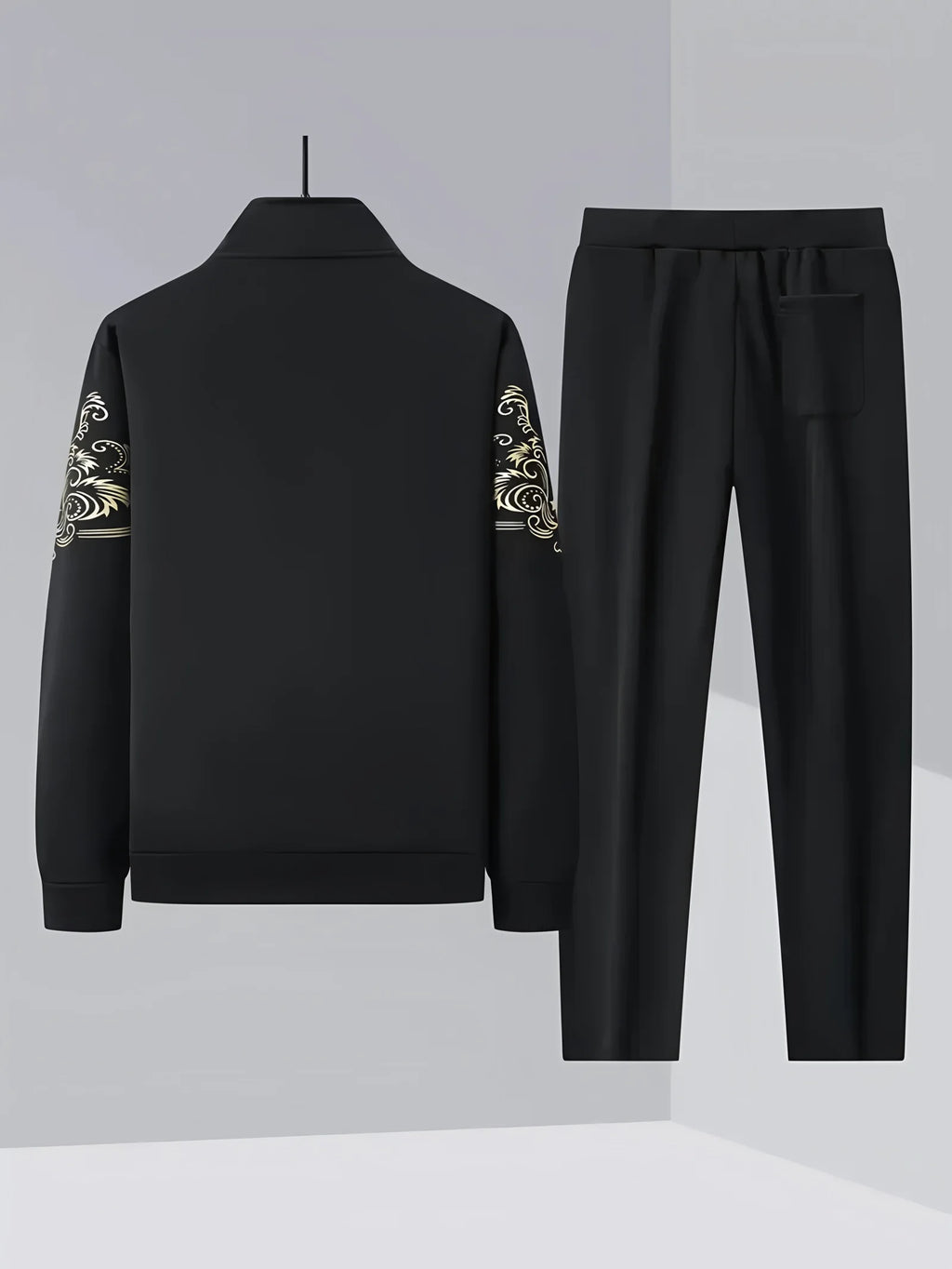 Men's Casual Sweatshirt and Sweatpants Two Piece Tracksuit Set