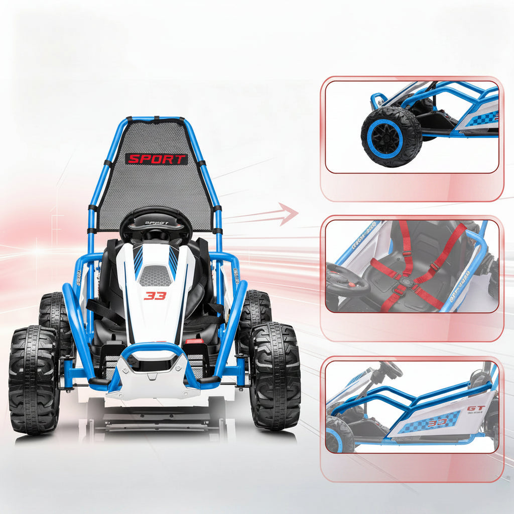 Kids 24V 400W Battery Powered Electric Ride on Go Kart Car