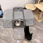 Expandable Double-Sided Pet Carrier Bag Breathable Travel Tote for Cats and Small Dogs