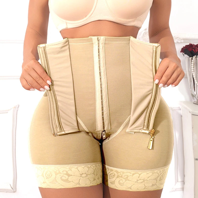 Women's High-Waist Tummy Control Shapewear Shorts With Butt Lift