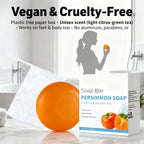 Unisex Japanese Persimmon Deodorizing Cleansing Soap Bar 3.5 oz