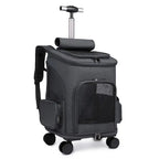 Large Capacity Breathable Pet Trolley Bag