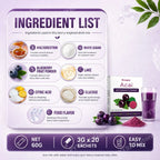 Acai Berry Antioxidant Powder Dietary Supplement Drink Mix 60g