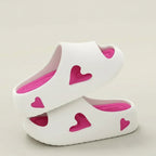Women's Heart Pattern EVA Cloud Slipper Slides Platform