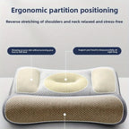 Ergonomic Zoned Traction Cervical Pillow Neck Support Grey