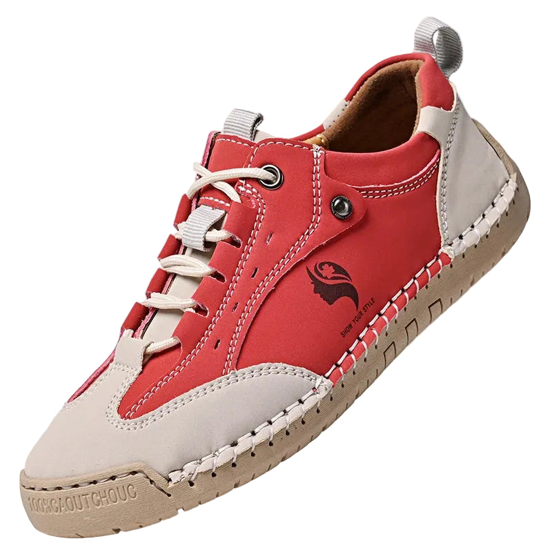 Women's Handmade Leather Casual Shoes British Style Retro Sneakers