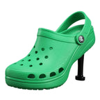 Women's High Heel Platform Clog Slippers