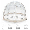 Instant Pop-Up Bubble Tent and Weatherproof Igloo Screen House Beige