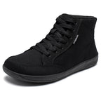 Unisex Mid-Top Canvas Wide Toe Box Barefoot Walking Shoes