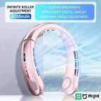 Portable Bladeless Hanging Neck Fan with LED Digital Display 2027