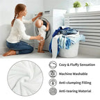 Thick Warm Faux Lambswool Blanket and Soft Plush Duvet Quilt