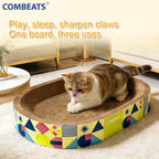 Multifunctional Corrugated Cat Scratching Board Nest and Claw Toy