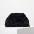 Y2K Faux Fur Kiss Lock Clutch Bag Women's Large Capacity