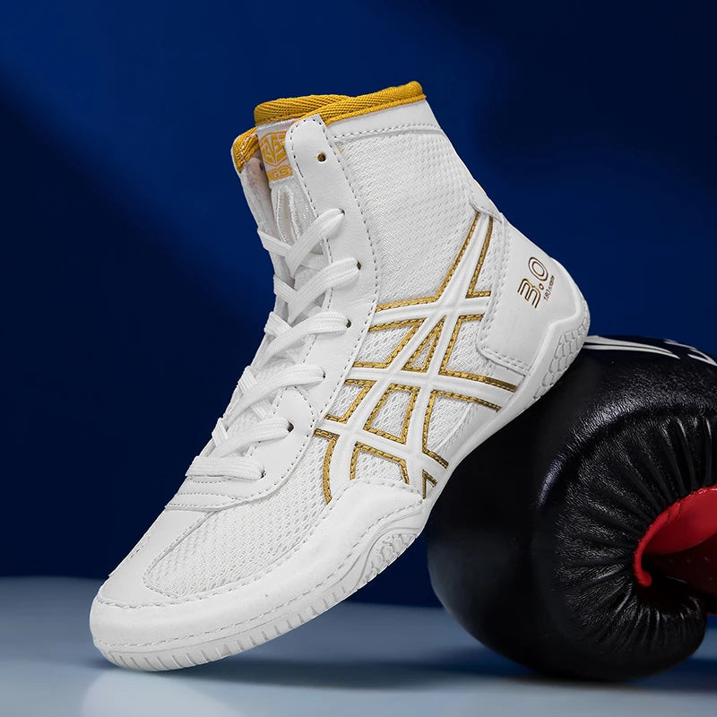 Unisex High Top Anti-Slip Wrestling Boxing Shoes