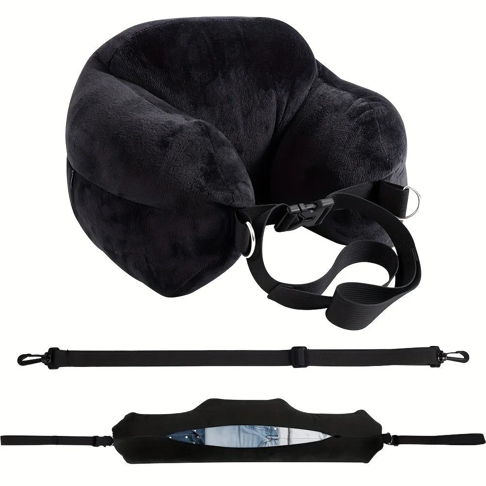 G3424 U-Shaped Travel Neck Pillow Washable Polyester Support