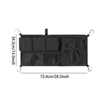 Foldable Wagon Side Storage Bag with Multi-Pocket Mesh Organizer