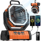 20000mAh Portable Camping Fan and Rechargeable Tent Light