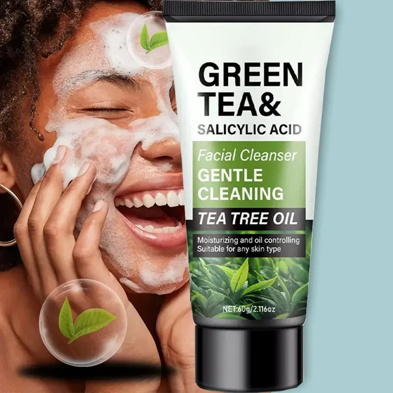 Men's Green Tea & Salicylic Acid Deep Cleansing Face Wash 2.1 oz